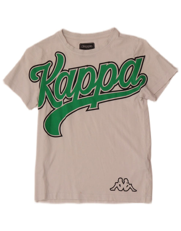 Camiseta Kappa Boys Graphic 9-10 Anos Algodão Branco