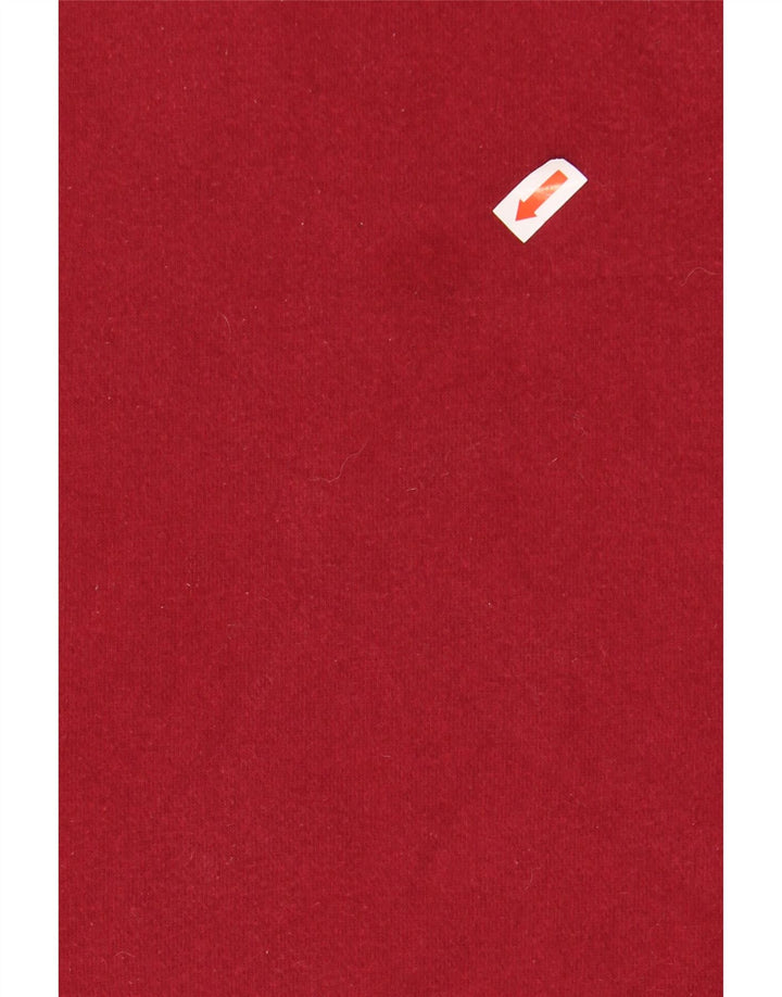 ADIDAS Mens Moletom Jumper Médio Algodão Borgonha