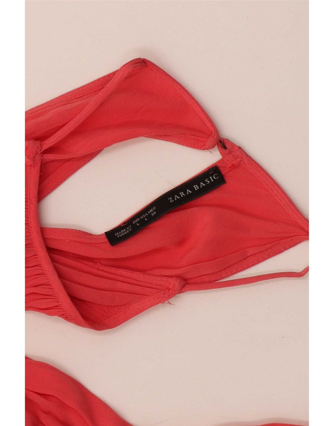 Vestido Halter Feminino Zara Reino Unido 14 Grande Rosa