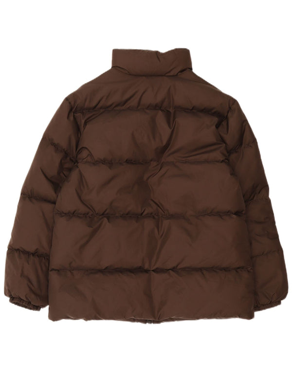 Jaqueta acolchoada masculina Benetton UK 38 poliamida marrom médio