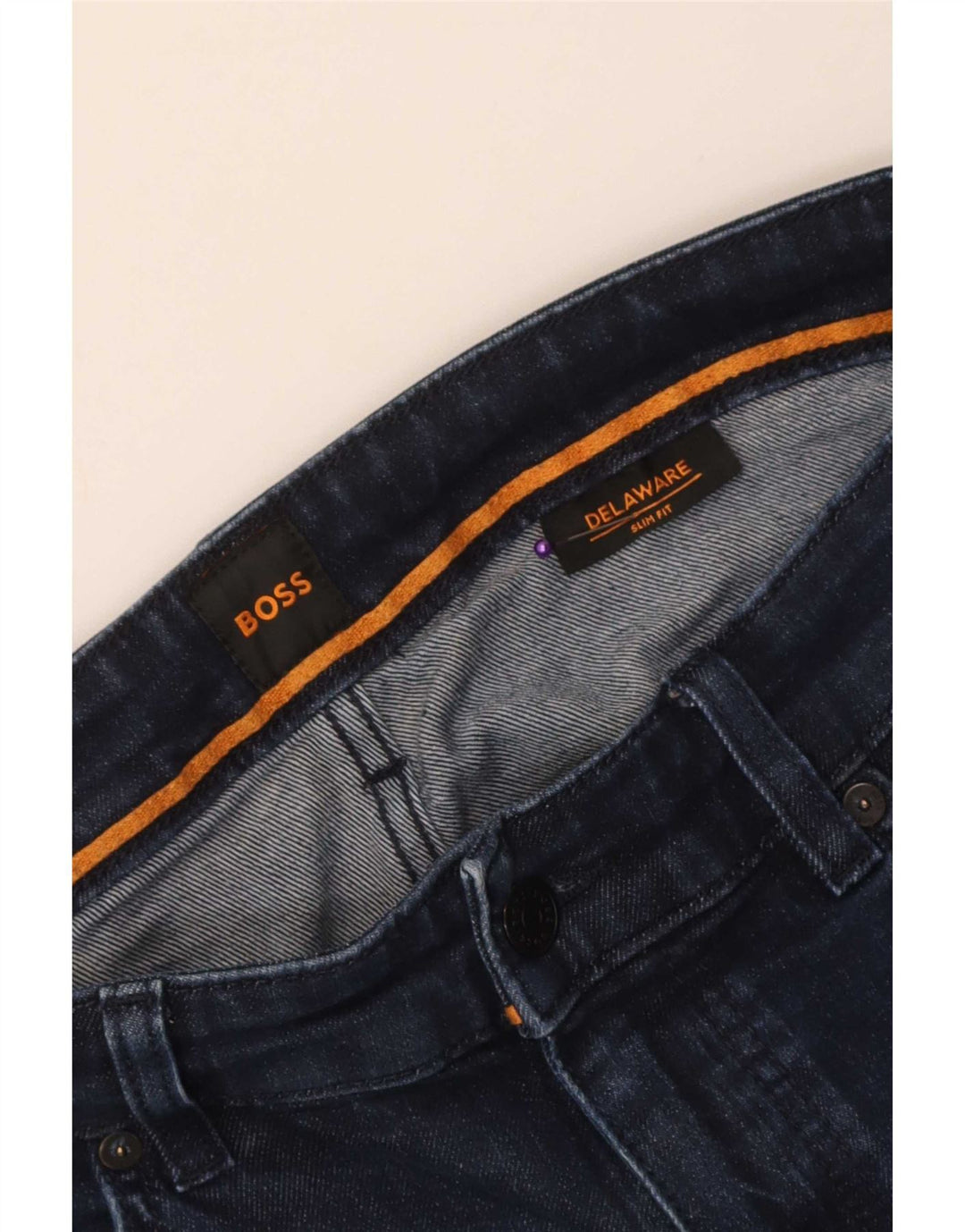 Hugo Boss Masculino Delaware Slim Jeans W34 L31 Azul Marinho