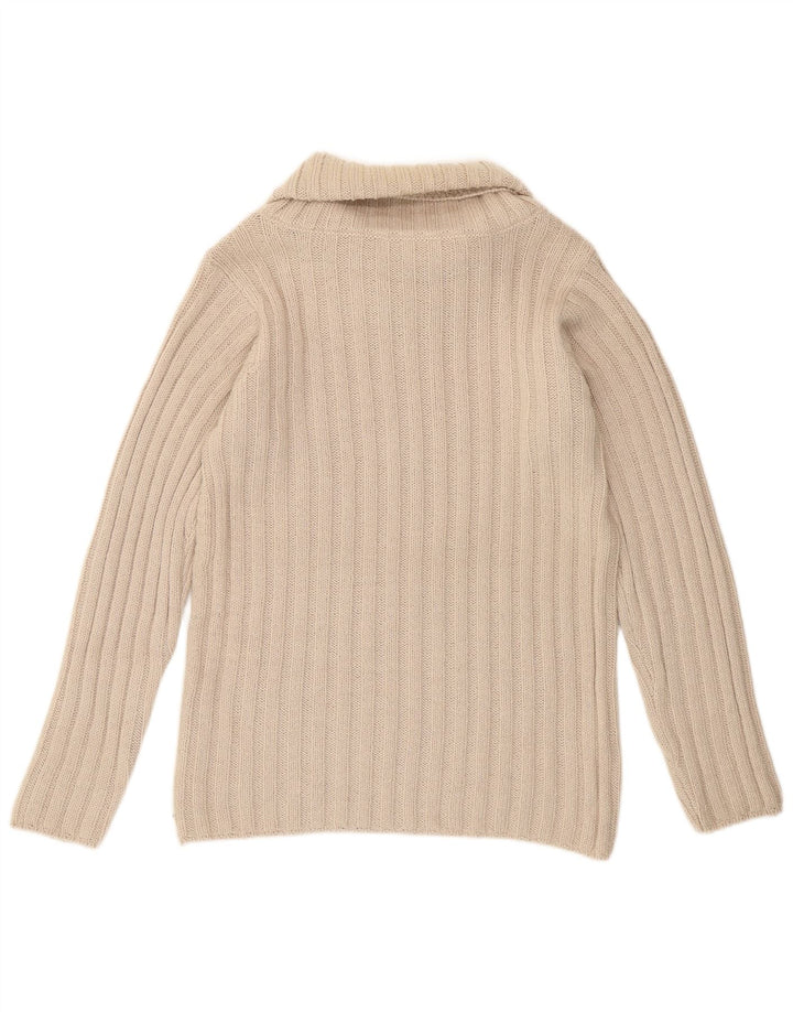 Suéter feminino Massimo Rebecchi Alpha Roll Neck Jumper IT 44 Médio Bege