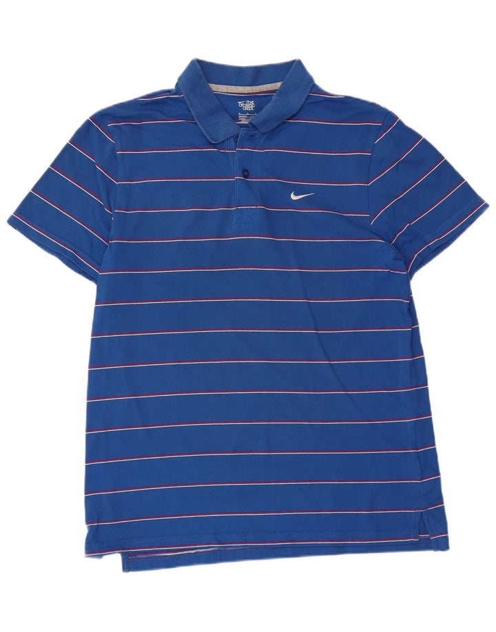 Camisa polo masculina Nike UK 38/40 listrada azul média