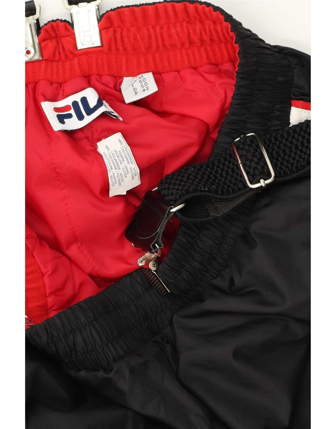 Calça masculina Fila Dungarees Ski IT 50 Medium Black Colourblock Poliamida
