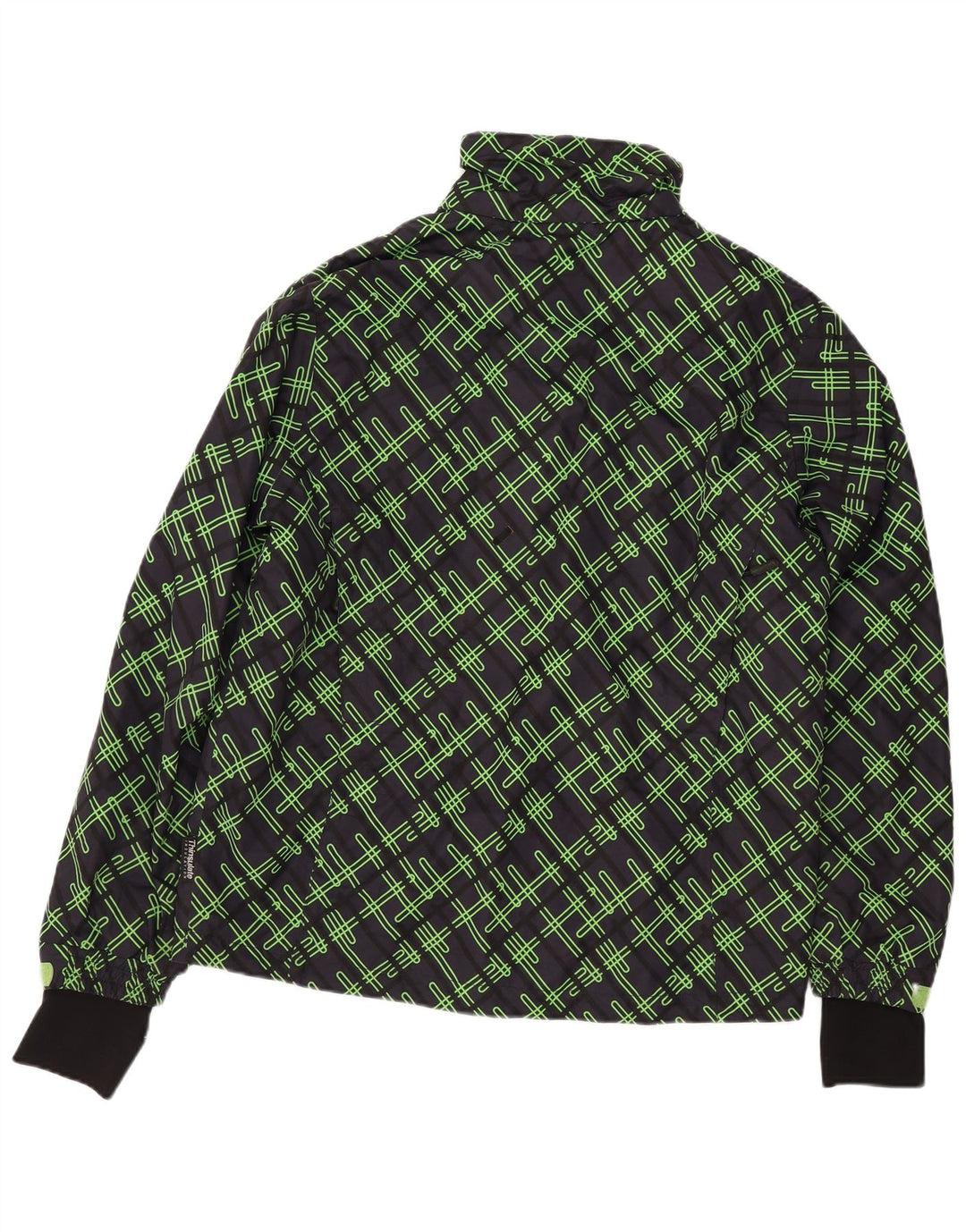 Jaqueta corta-vento masculina CRIVIT UK 40 grande poliéster geométrico azul marinho