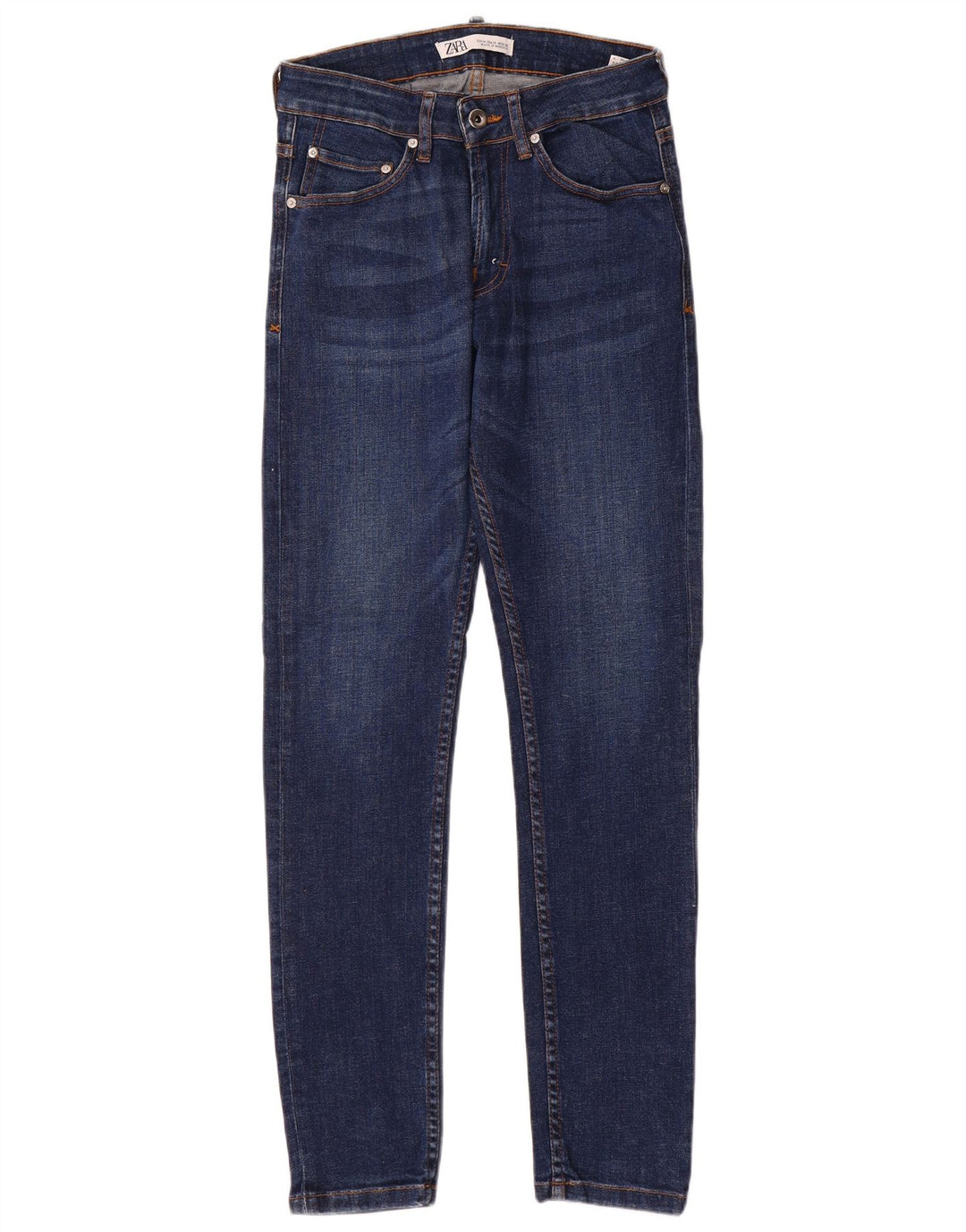 Zara Mens Skinny Jeans EU 38 Pequeno W30 L30 Azul Algodão