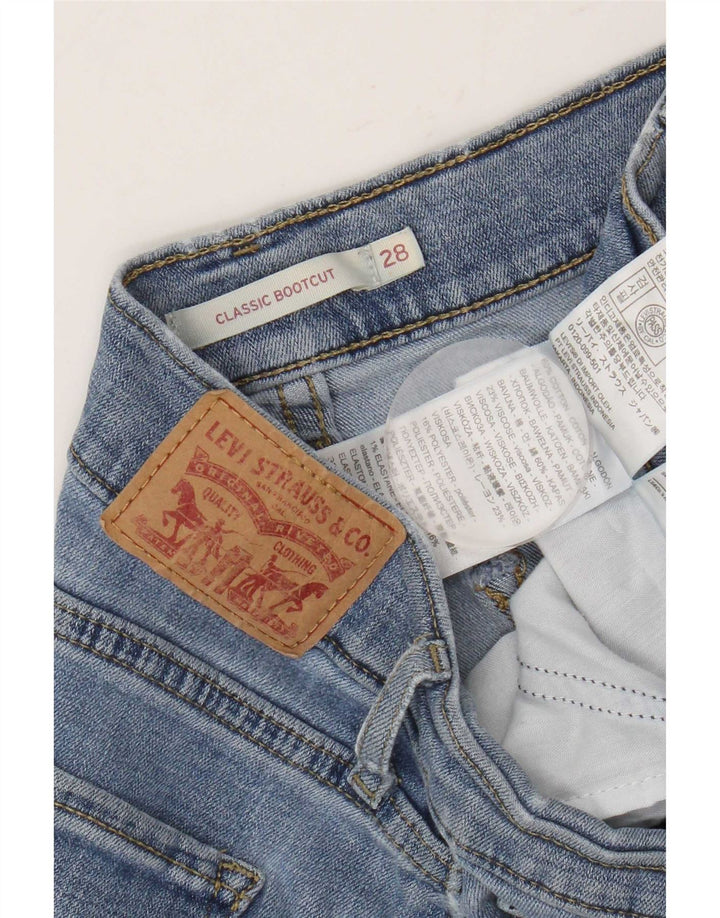 Jeans feminino clássico bootcut Levi's W28 L32 azul algodão