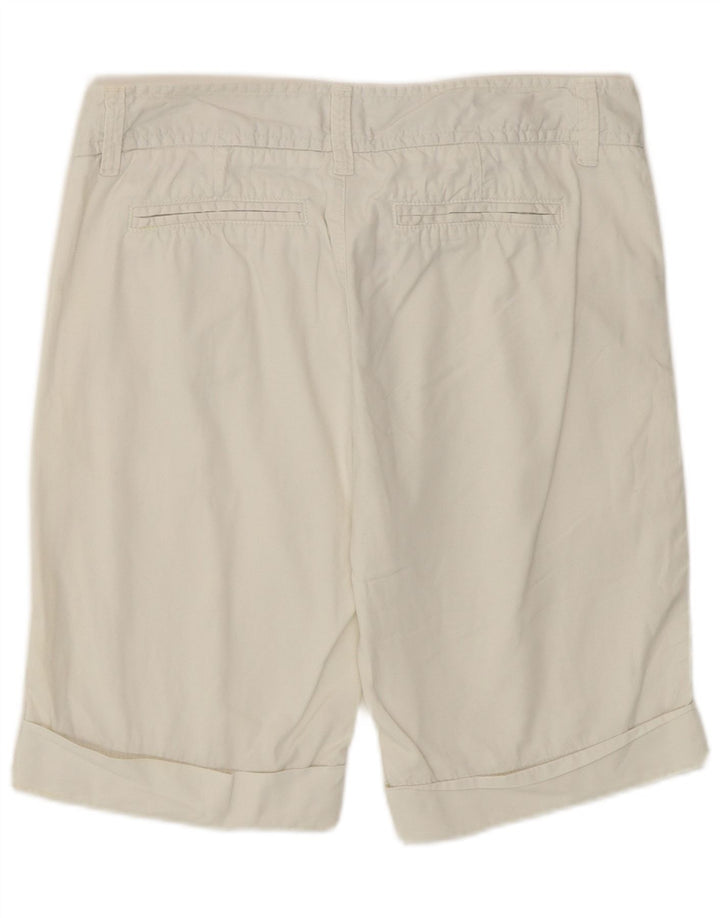 Shorts Chino Feminino Benetton IT 42 Médio W30 Algodão Branco