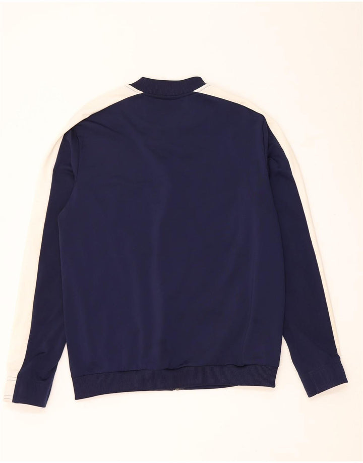 Puma Mens Treino Top Jaqueta Pequena Azul Marinho Colourblock Poliéster