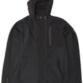 Adidas masculino com capuz jaqueta superior grande poliéster preto