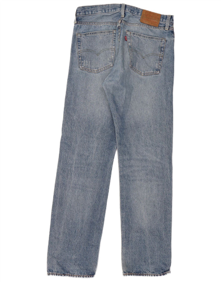 Levi's Masculino 501 Straight Jeans W34 L34 Azul Algodão