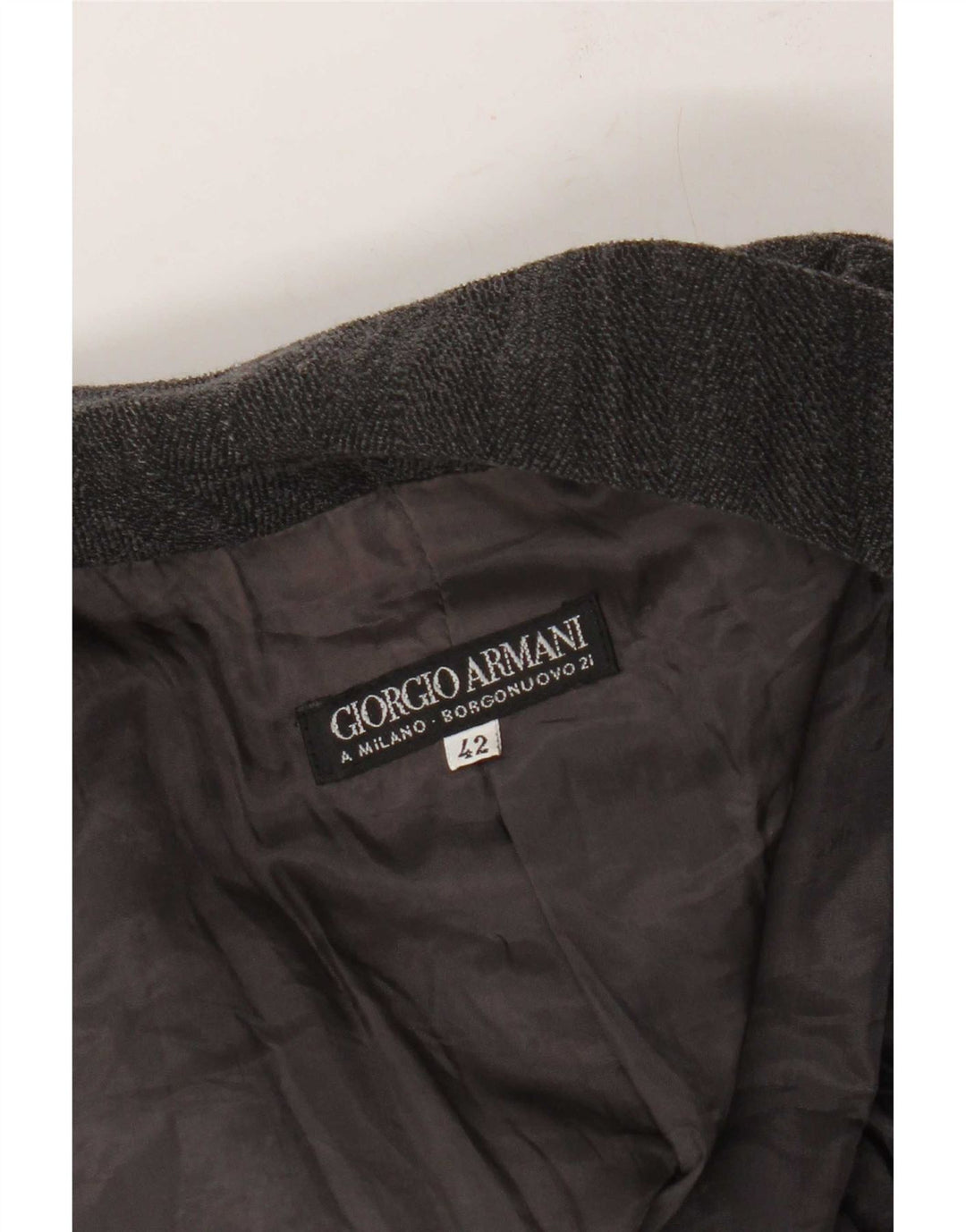 Blazer feminino Giorgio Armani IT 42 listrado cinza médio