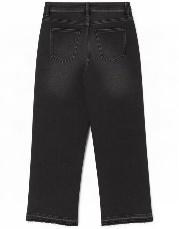 Zara Jeans retos femininos EU 40 Médio W30 L27 Algodão preto
