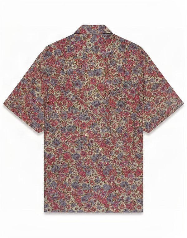 Camisa Masculina Manga Curta Rodrigo Média Multicolor Floral