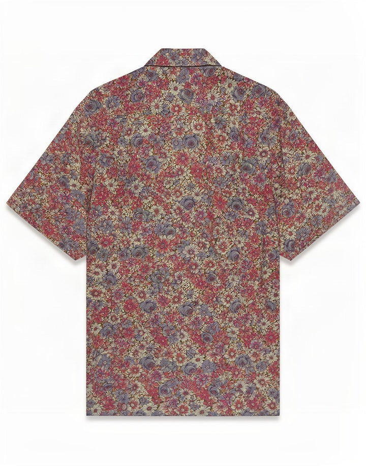 Camisa Masculina Manga Curta Rodrigo Média Multicolor Floral