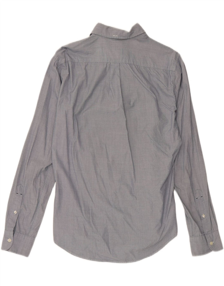 Camisa masculina slim fit LEVI'S de algodão azul médio