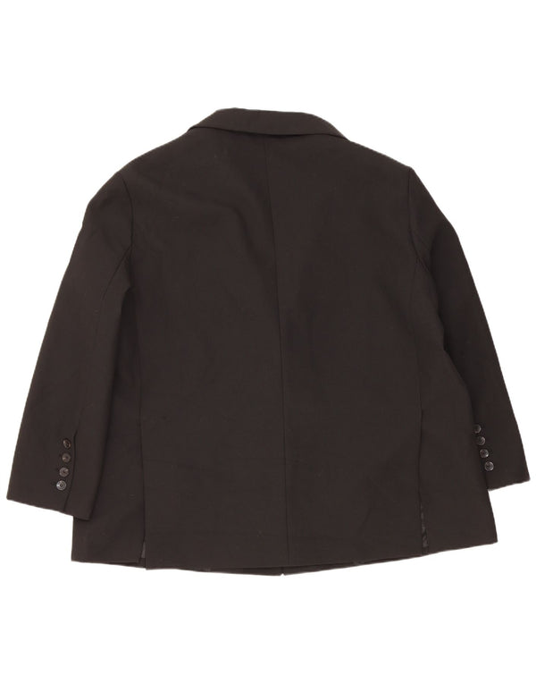 Jaqueta blazer oversized Zara feminina com 2 botões Reino Unido 6 XS preto poliéster