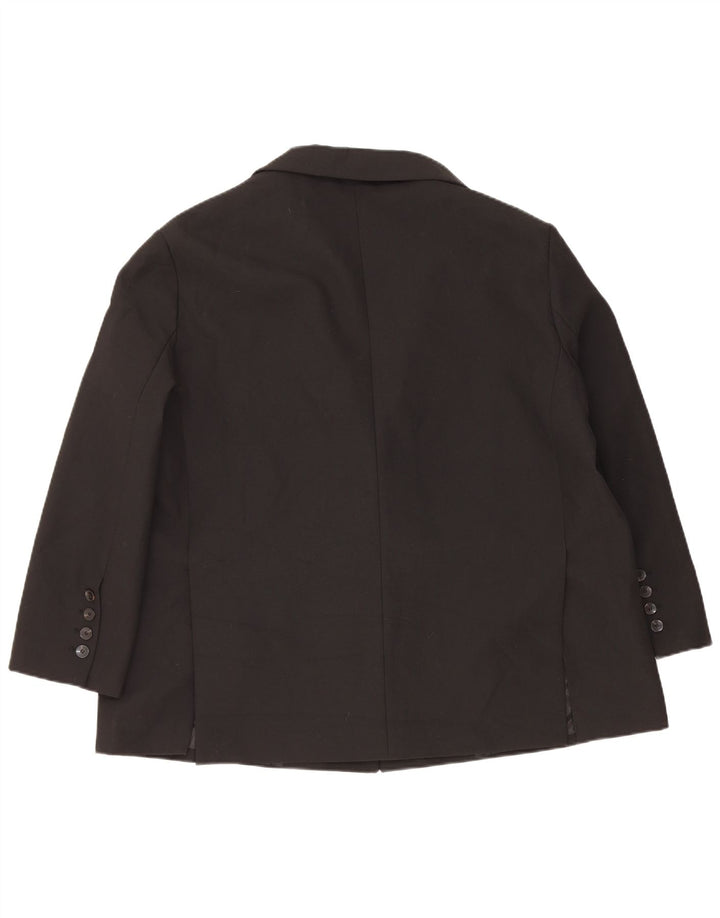 Jaqueta blazer oversized Zara feminina com 2 botões Reino Unido 6 XS preto poliéster