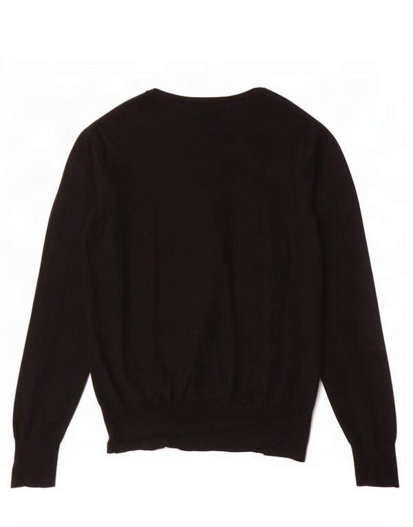 Suéter cardigã feminino Marks & Spencer UK 18 XL preto viscose