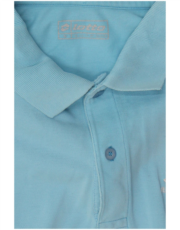 Camisa polo masculina LOTTO azul médio