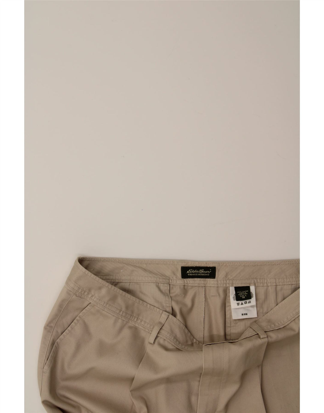 EDDIE BAUER Womens Pegged Chino Trousers US 16 2XL W36 L36 Beige Cotton Vintage Eddie Bauer and Second-Hand Eddie Bauer from Messina Hembry 