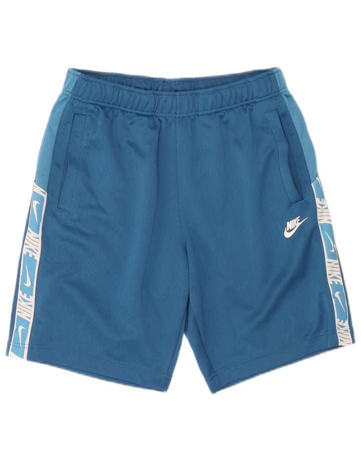Shorts esportivos gráficos masculinos Nike médio azul poliéster