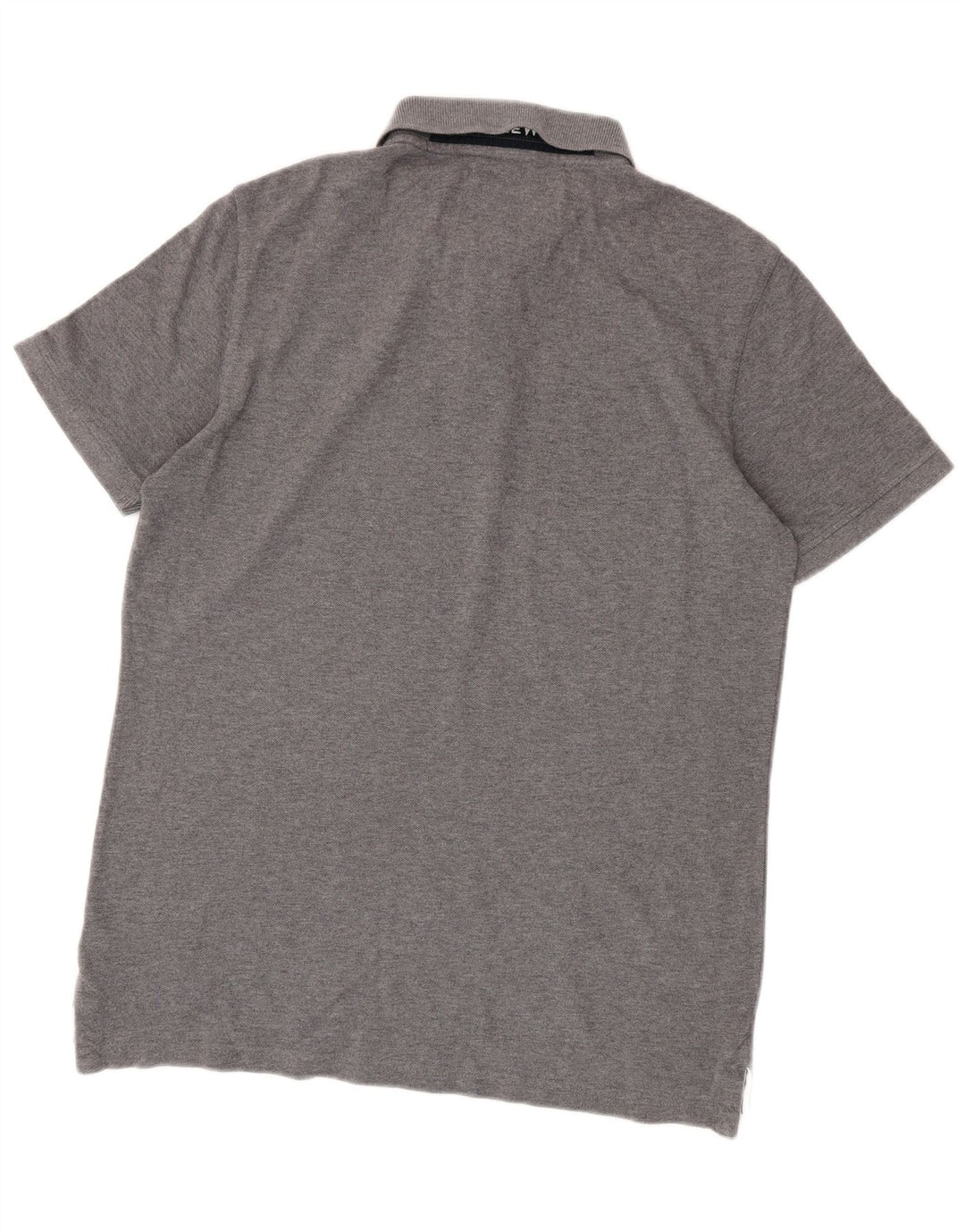 Camisa polo masculina Crew Clothing algodão cinza pequeno