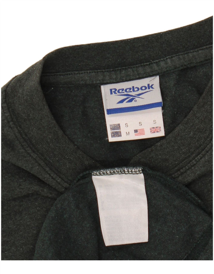 Camiseta masculina REEBOK top pequeno algodão cinza