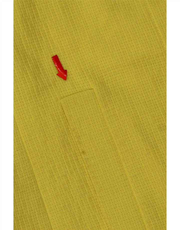 Zara Womens Blazer Jacket UK 14 Médio Algodão Amarelo