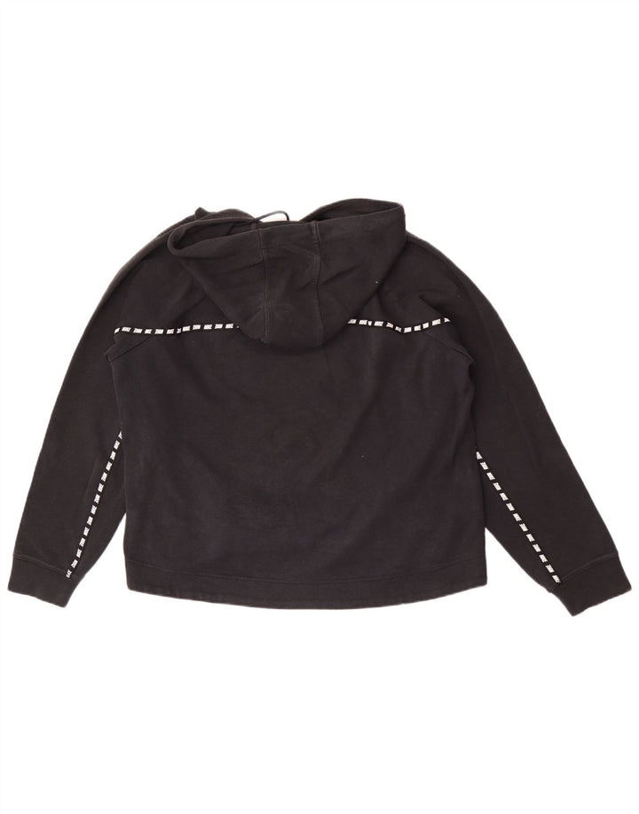 Jumper com capuz gráfico feminino Nike UK 14 médio preto