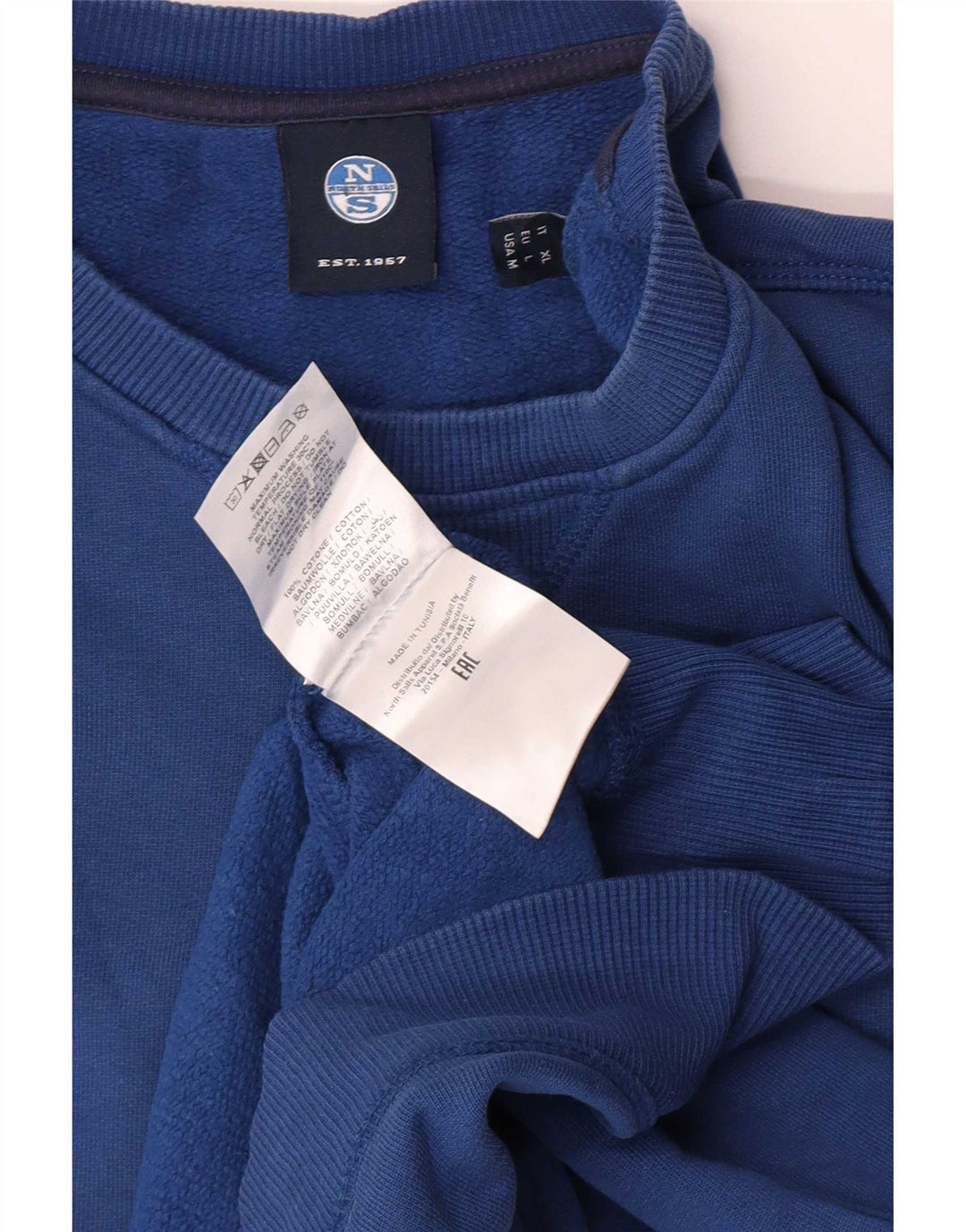 North Sails moletom masculino jumper grande algodão azul