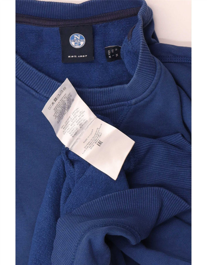 North Sails moletom masculino jumper grande algodão azul