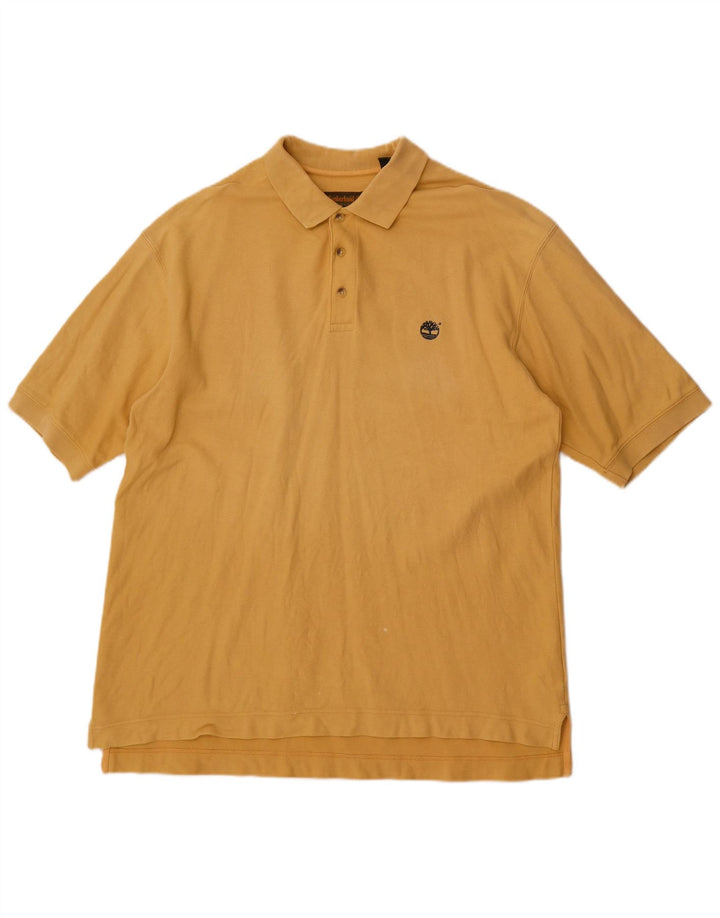 Camisa polo masculina Timberland grande algodão amarelo