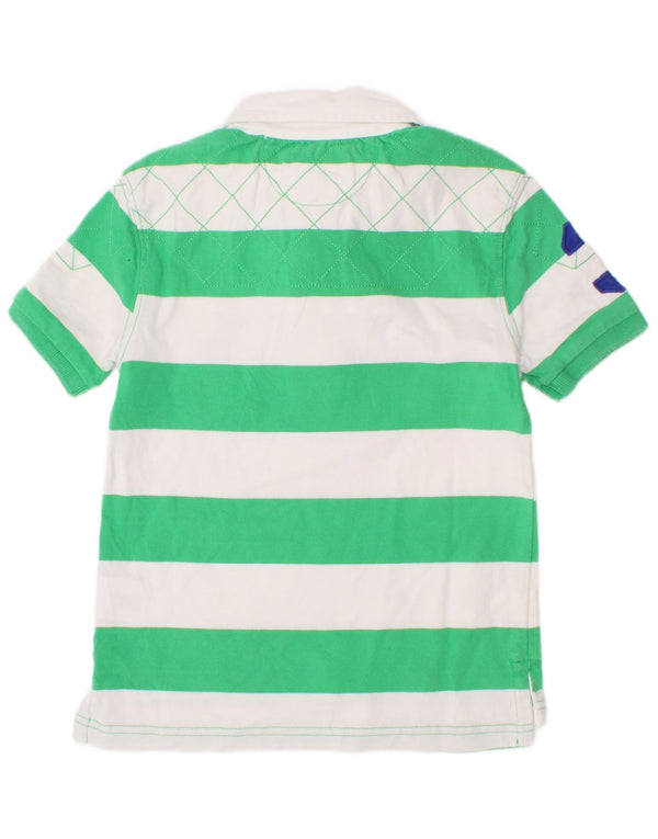 Polo Ralph Lauren Camisa masculina gráfica de rugby 3-4 anos algodão listrado verde