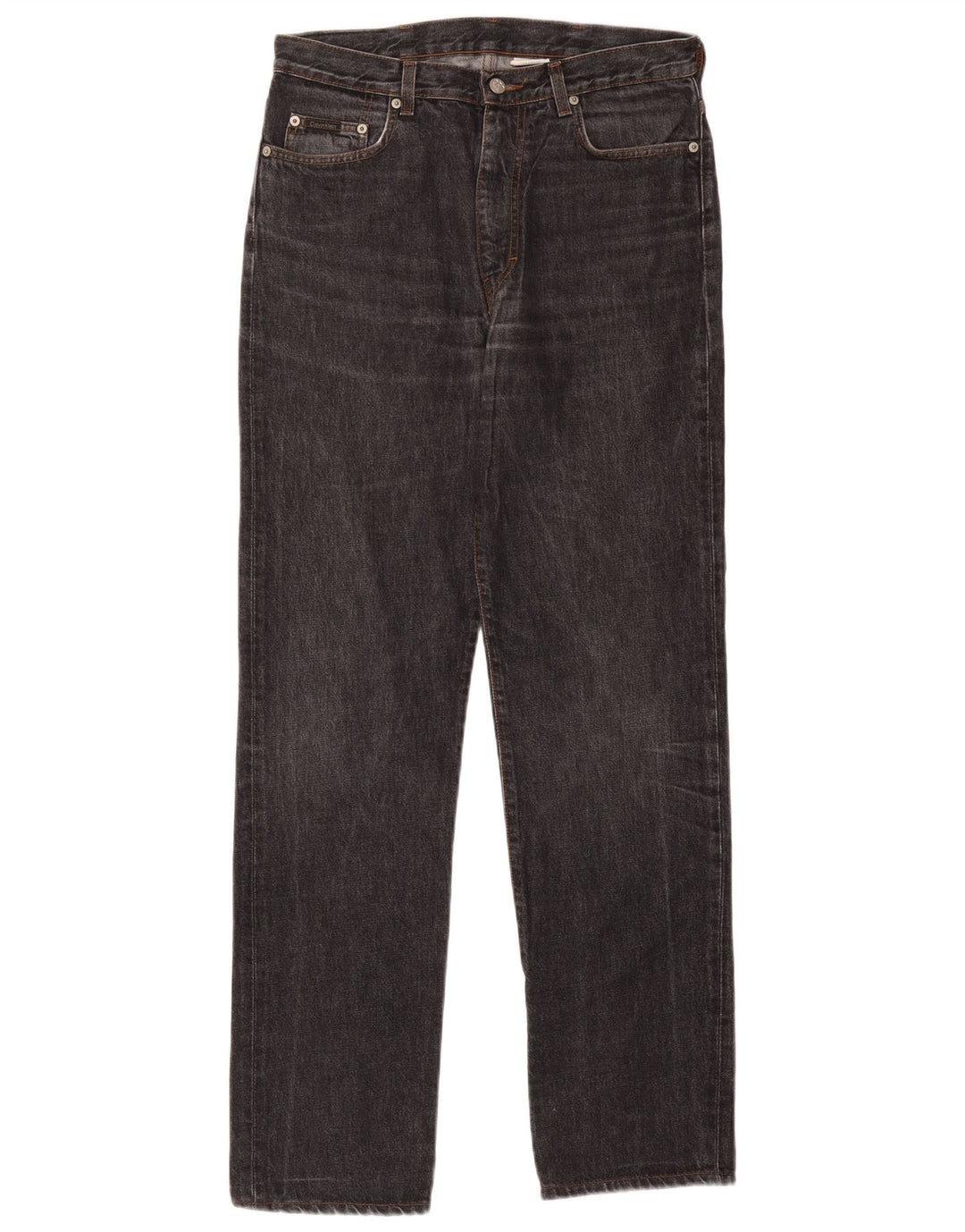 Calça jeans reta masculina Calvin Klein W32 L31 algodão preto