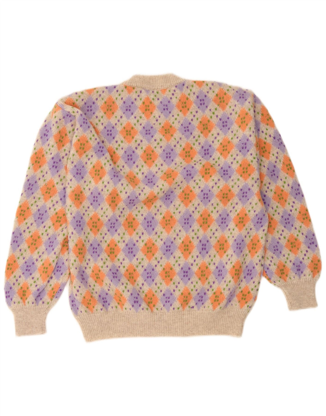 Suéter masculino Benetton com gola redonda IT 48 médio multicolorido