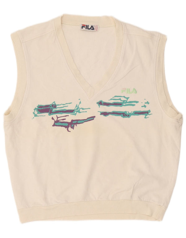 Fila Mens Graphic Vest Tank Top IT 52 Grande Branco