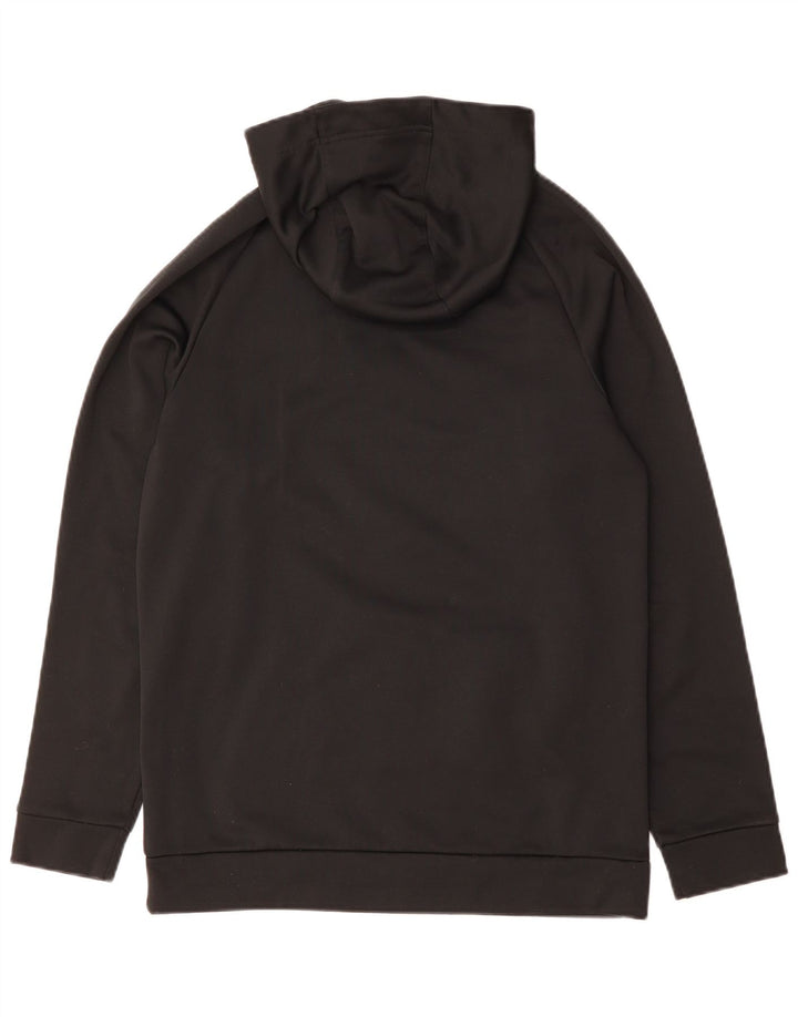 Suéter com capuz gráfico Nike Therma-Fit masculino pequeno poliéster preto