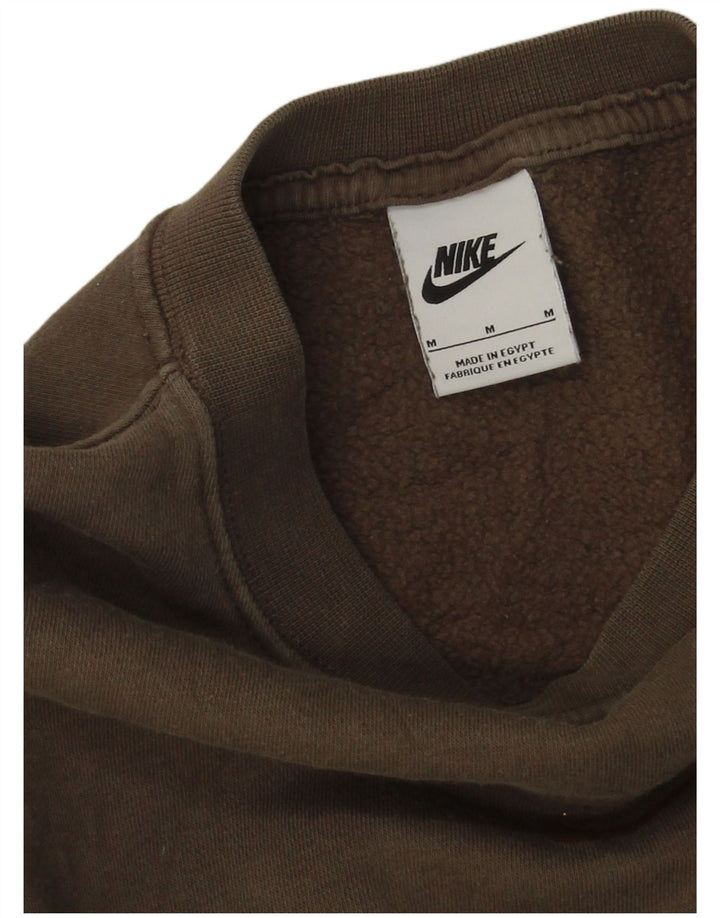 Nike feminino oversized moletom jumper UK 14 médio marrom colorblock