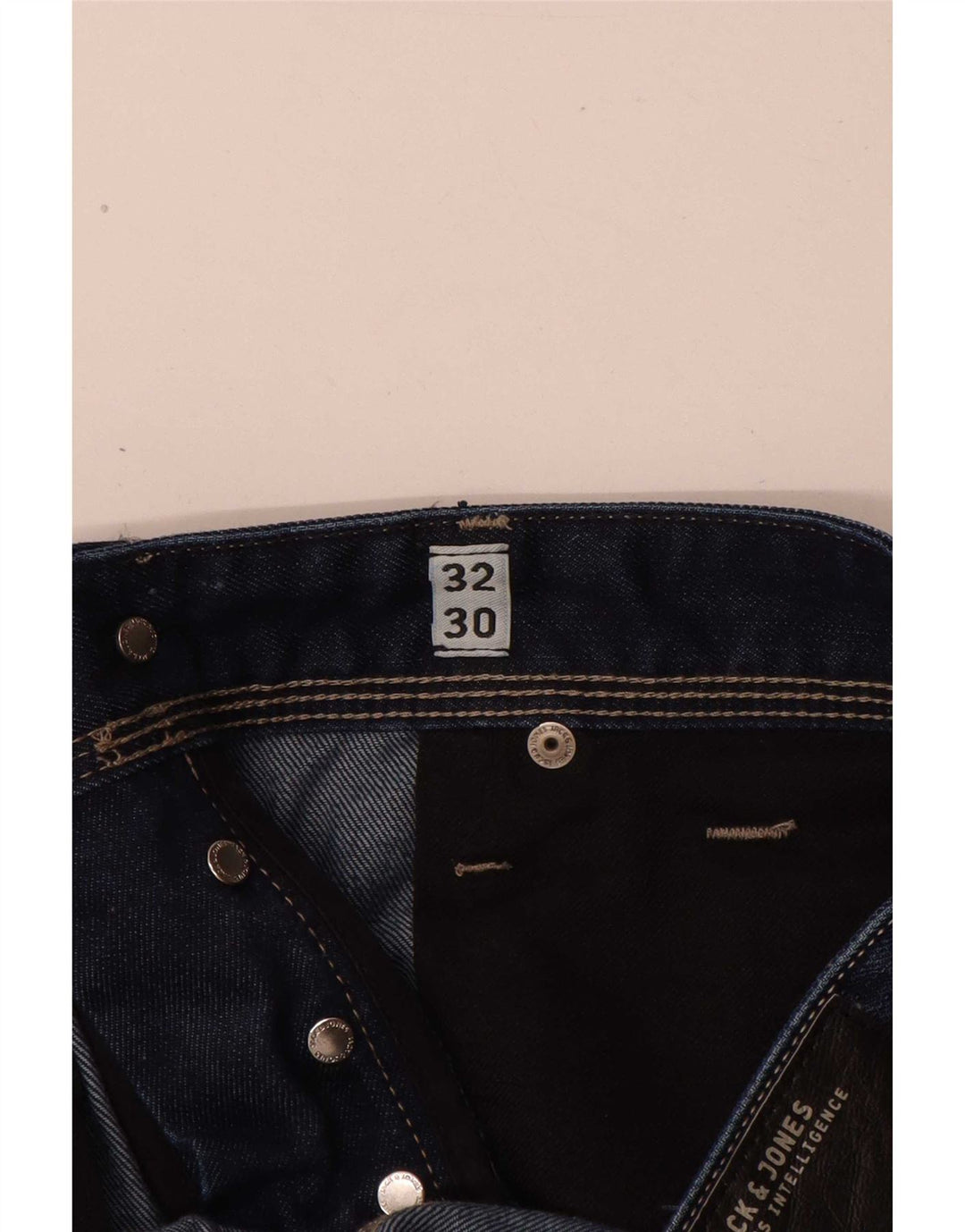 Jeans retos masculinos Jack & Jones W32 L30 algodão azul