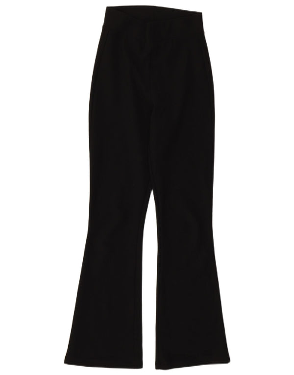 Zara Leggings Flare Mulher UK 4 XS Preto
