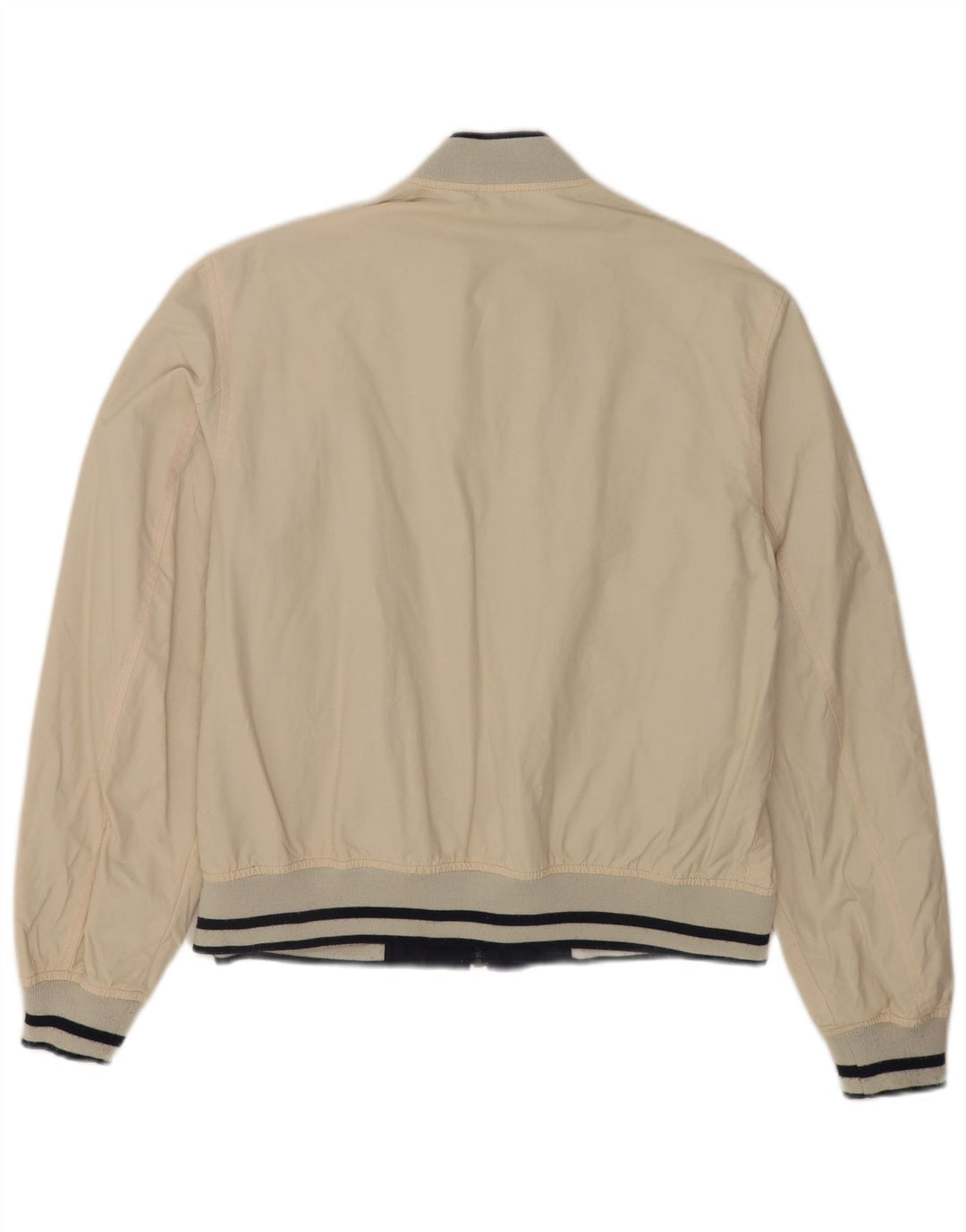 Jaqueta bomber reversível masculina Gas UK 40 grande algodão colorblock bege