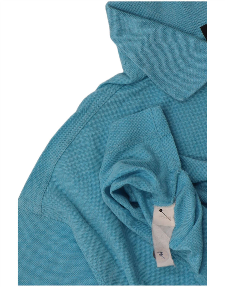 Camisa polo masculina AMERIGO VESPUCCI grande algodão azul