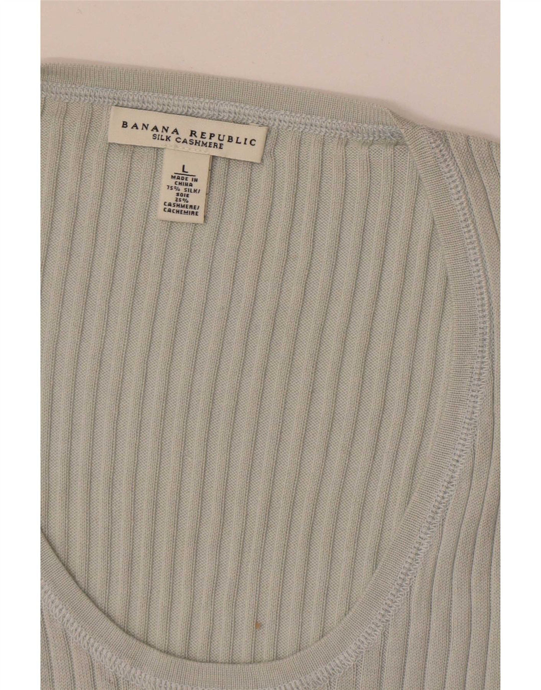 Colete feminino Banana Republic UK 14 grande seda cinza
