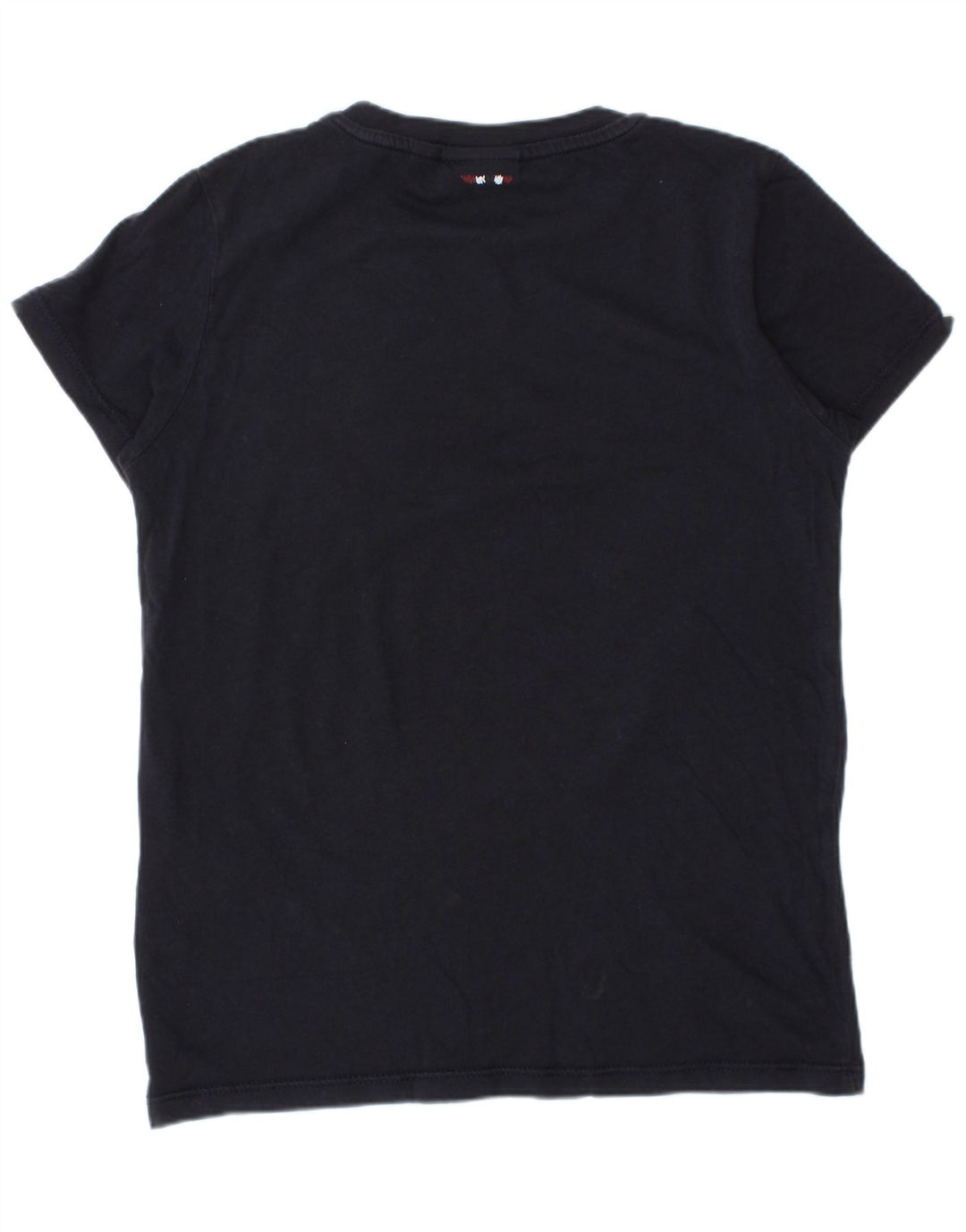 Camiseta gráfica geográfica NAPAPIJRI para meninos 7-8 anos algodão azul marinho