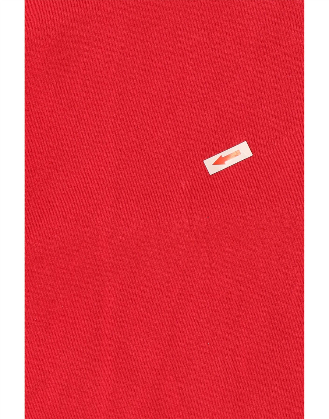 Tommy Hilfiger Mens Zip Neck Top Manga Longa Grande Algodão Vermelho