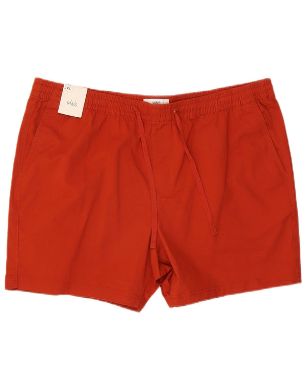 Marks & Spencer Mens Shorts 2XL W42 Red Cotton