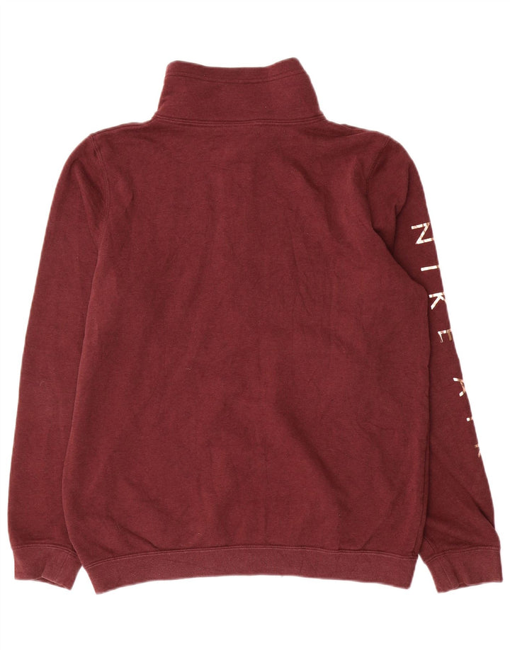 Nike feminino oversized gráfico moletom jumper reino unido 10 pequeno borgonha