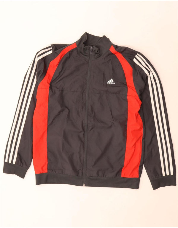 Jaqueta Adidas Meninos Treino Top 13-14 Anos Preto Colorblock Poliéster