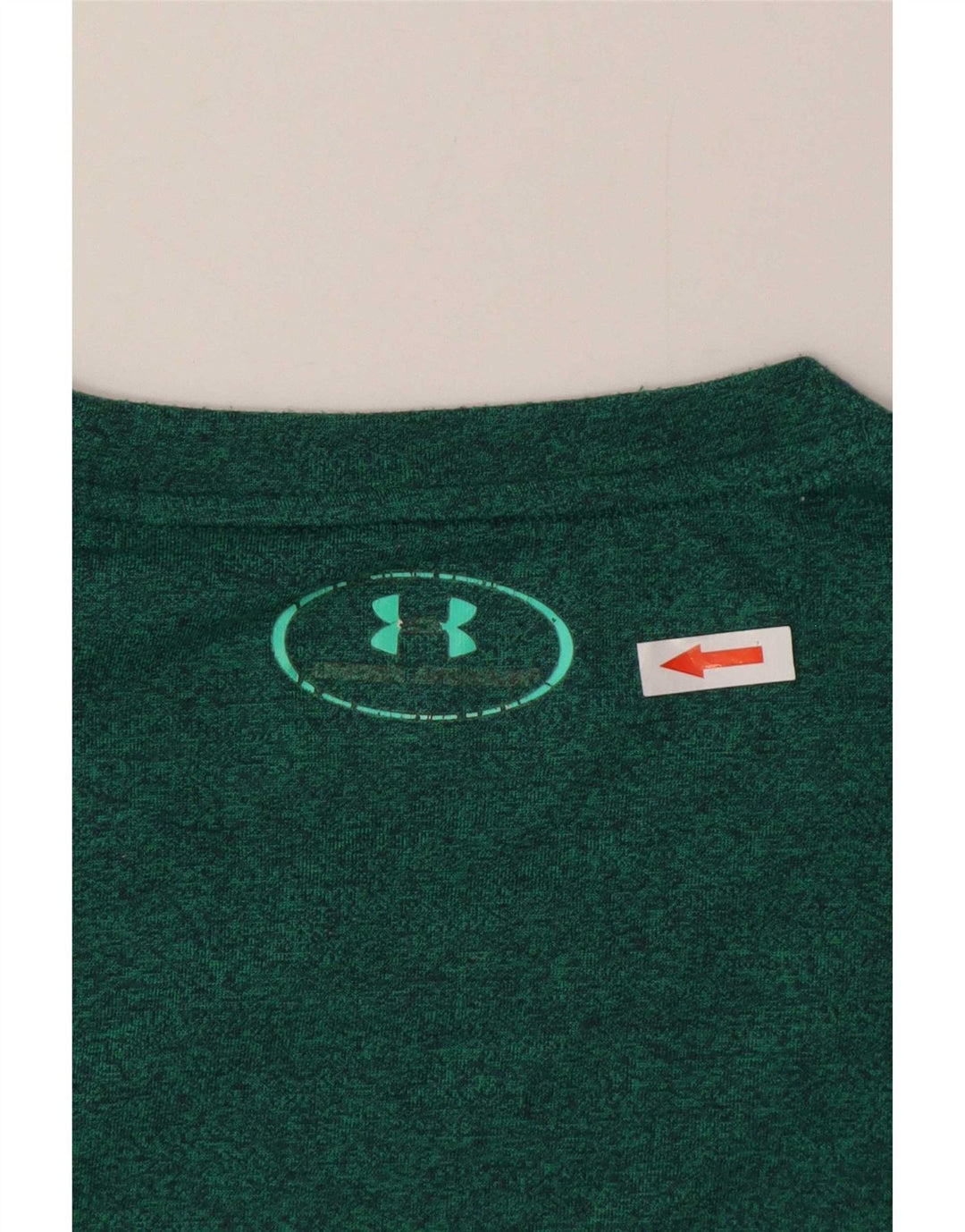 Camiseta solta masculina Under Armour Top médio verde manchado